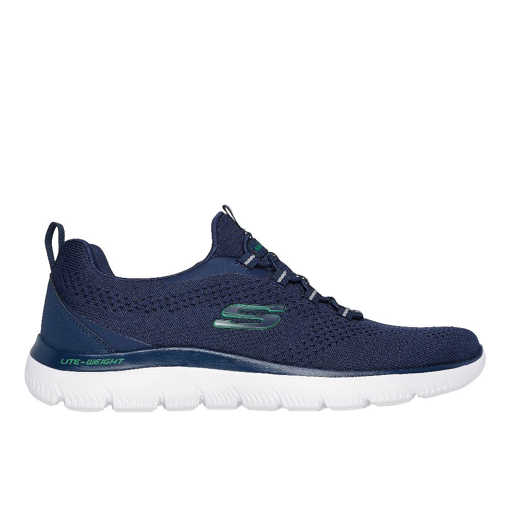QVC Skechers Slip On Uomo Summits Tallo In Tessuto Con Memory Foam