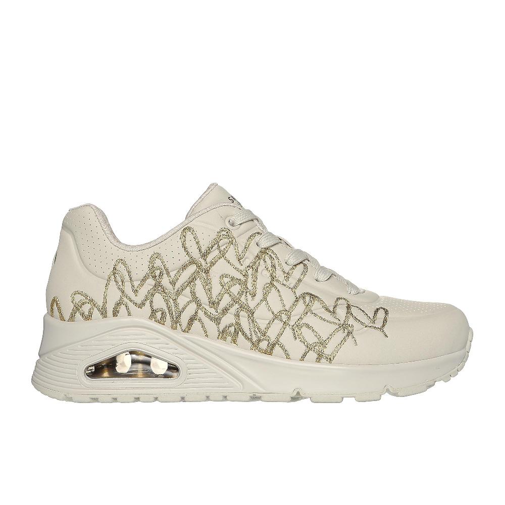 QVC Skechers Sneakers Uno - Golden Heart Con Cuori Dorati Decorativi