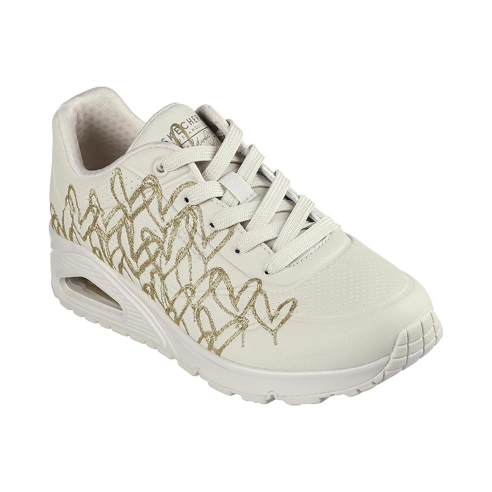 QVC Skechers Sneakers Uno - Golden Heart con cuori dorati decorativi