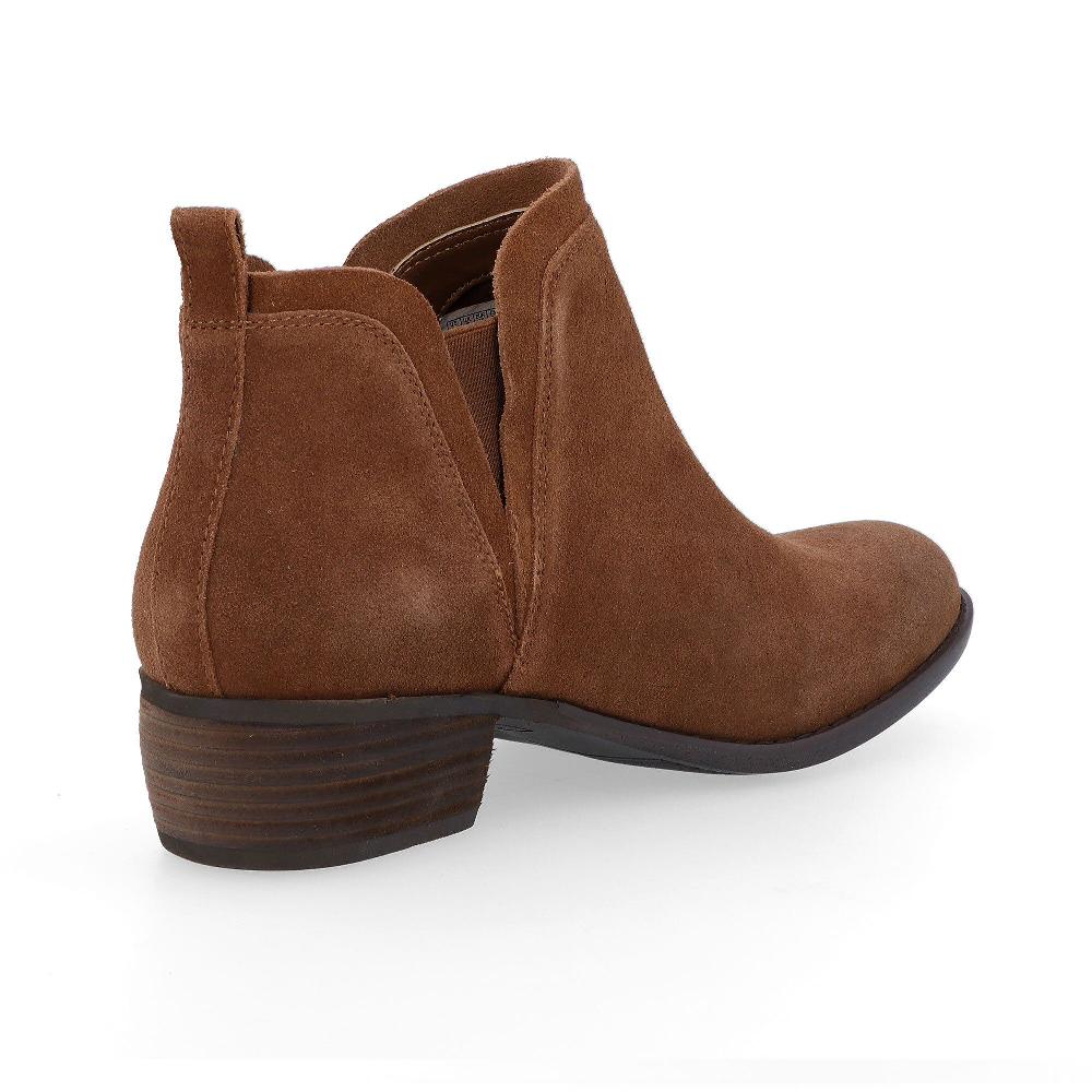 QVC Skechers Tronchetti In Pelle Con Inserti Elastici E Tacco 4 Cm