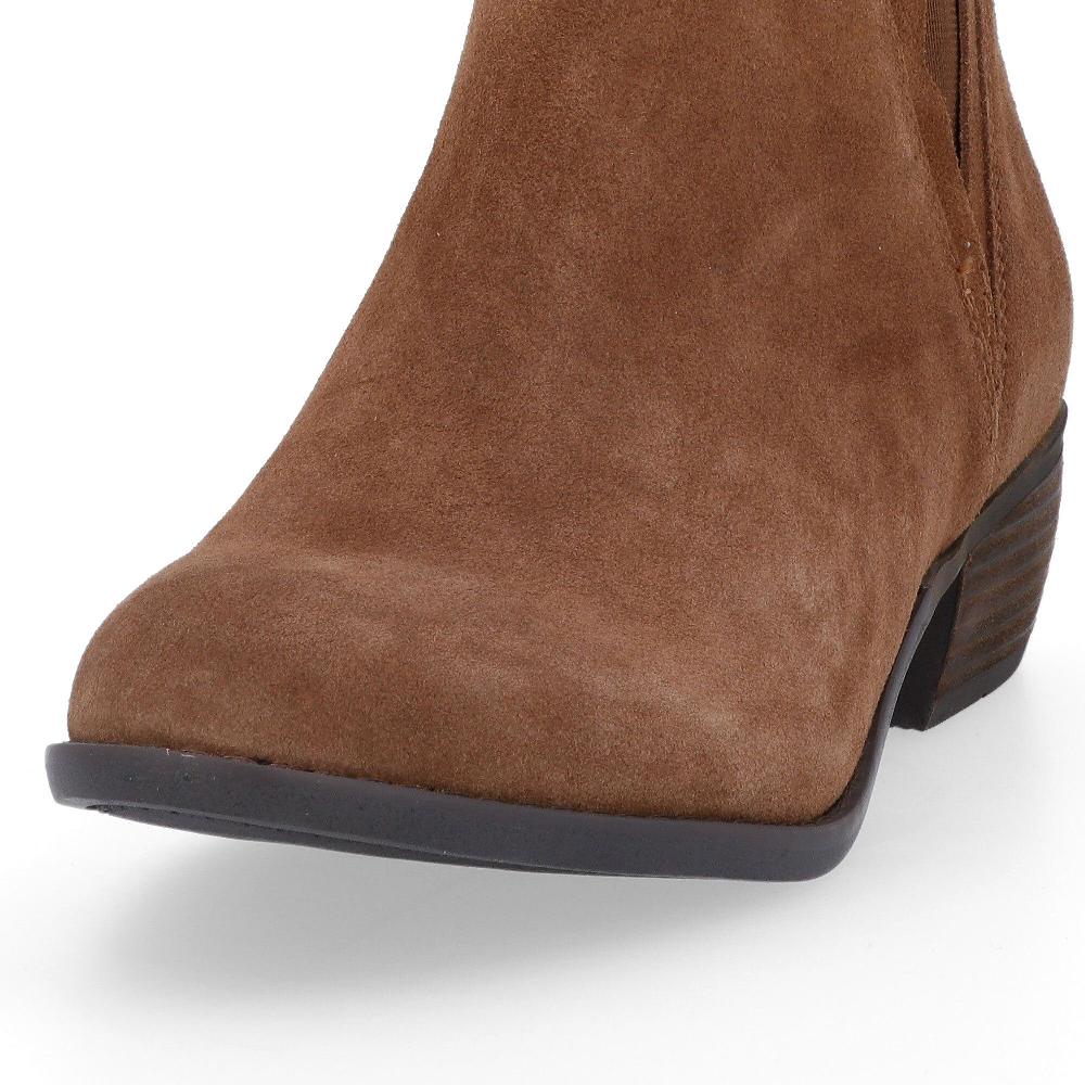 QVC Skechers Tronchetti In Pelle Con Inserti Elastici E Tacco 4 Cm