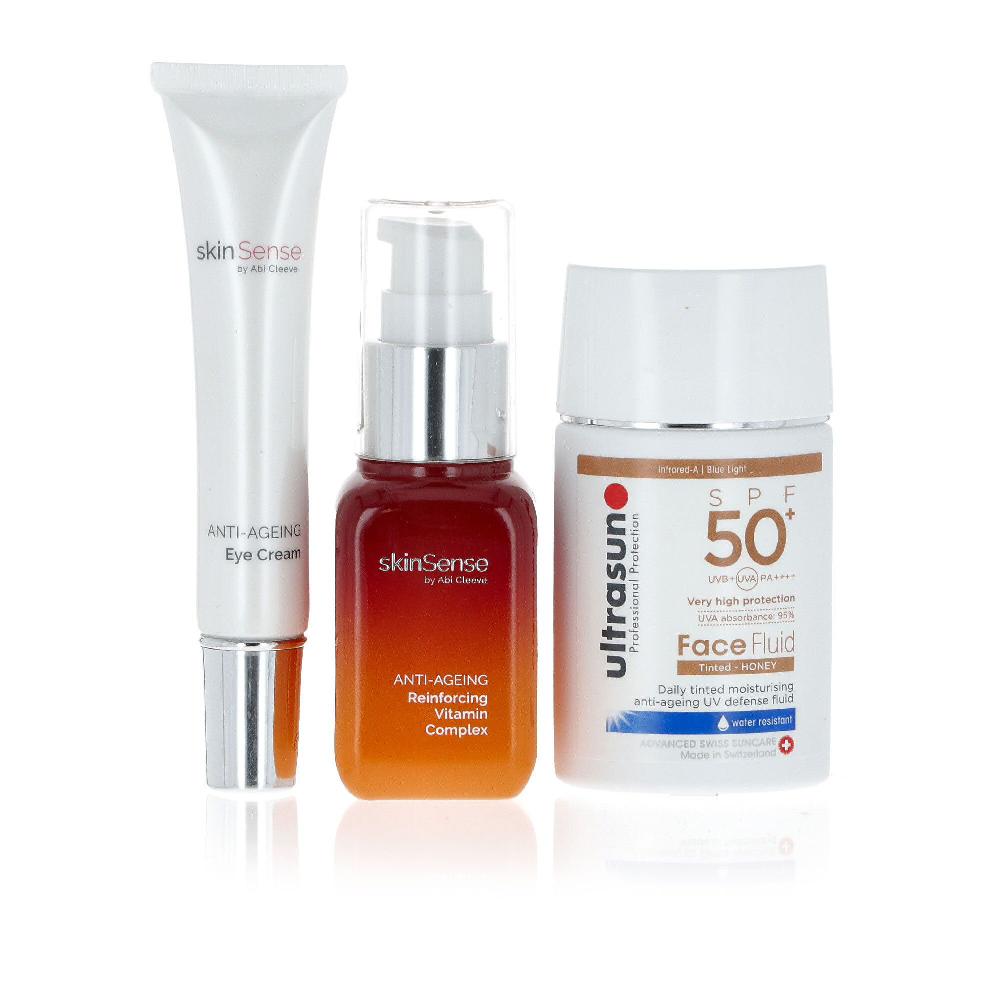 QVC Skinsense Siero e crema occhi Anti-Ageing + solare Ultrasun SPF50+
