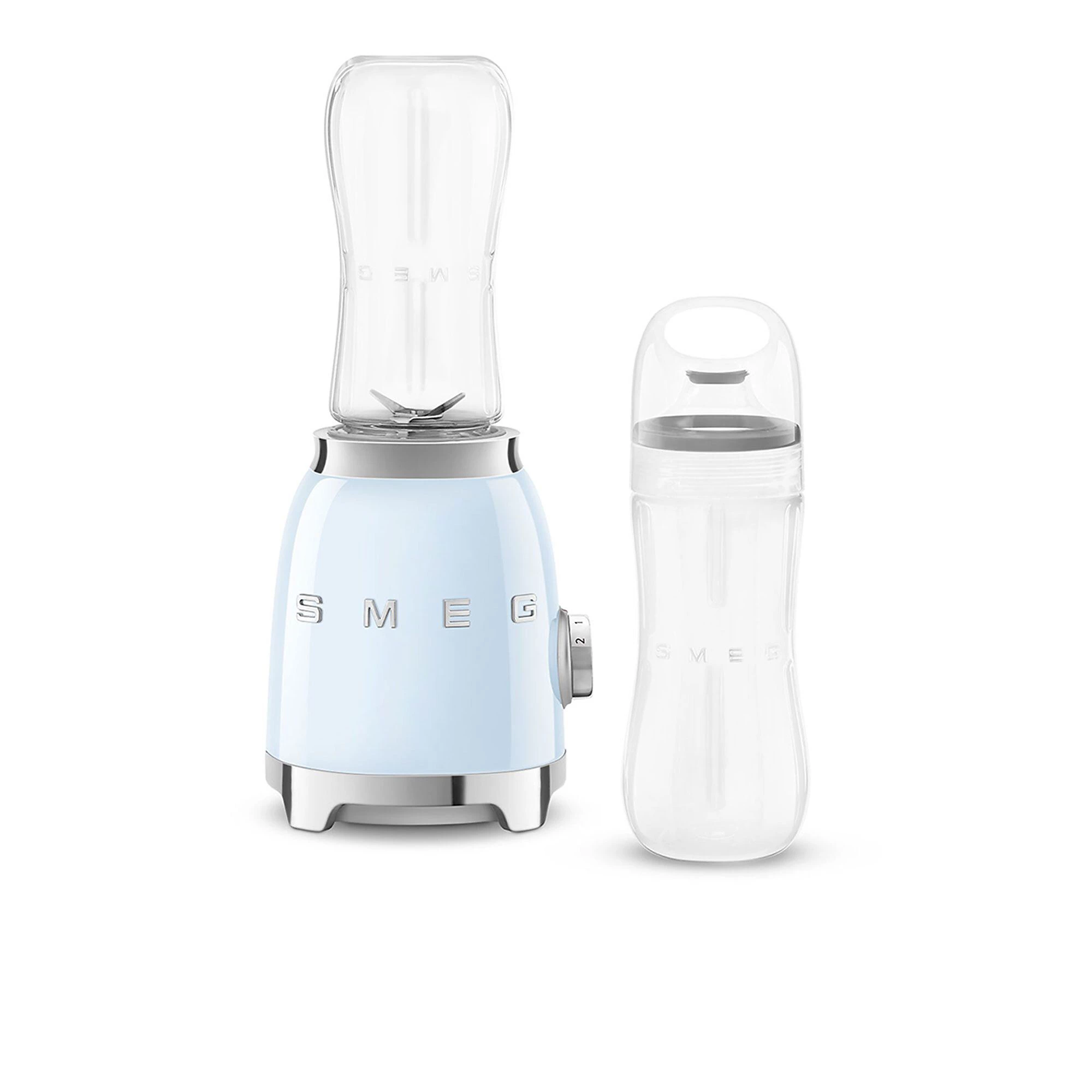 QVC Smeg Frullatore compatto multifunzione PBF01 con 2 bottiglie To Go