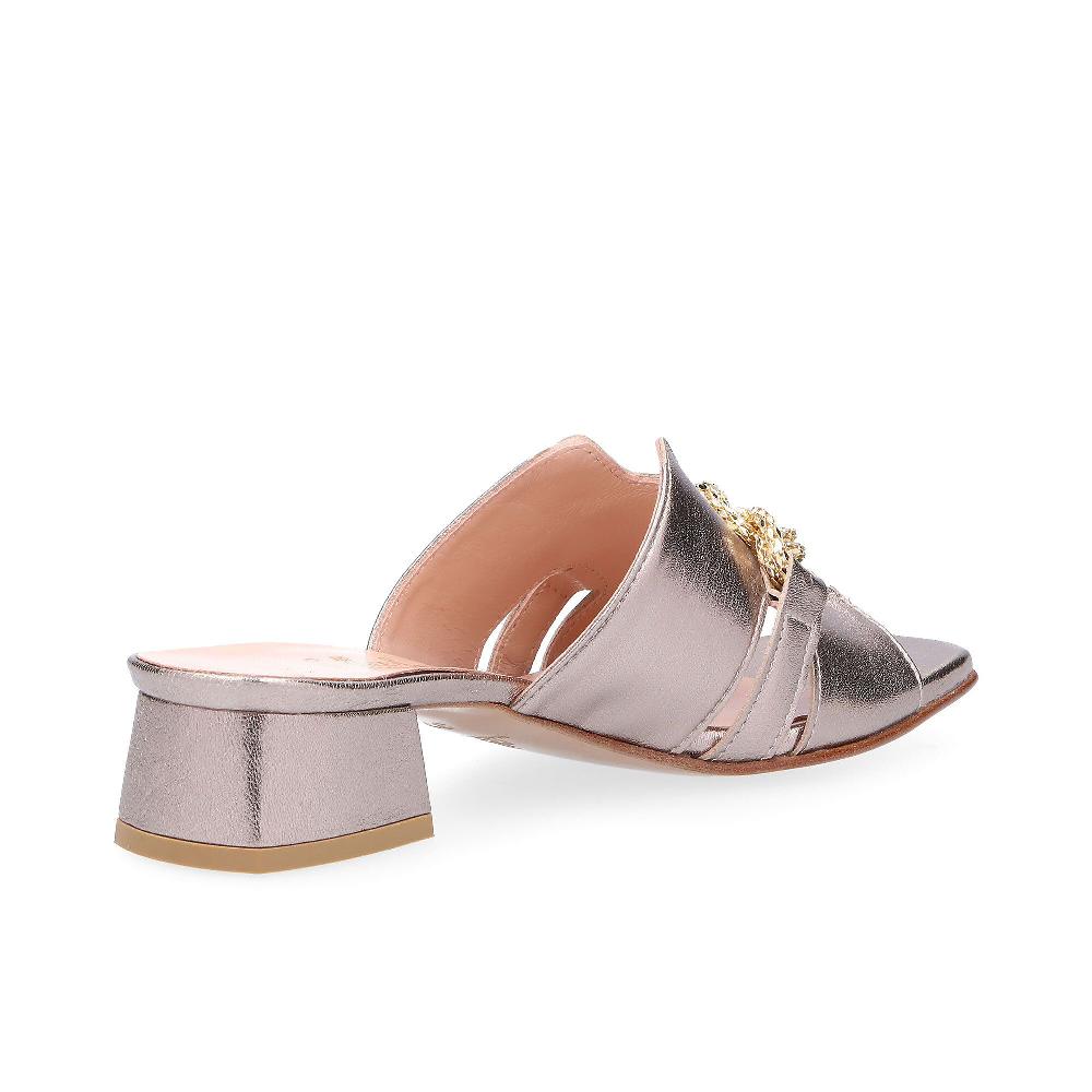 QVC Soffice Sogno Ciabatta In Pelle Con Dettaglio Gioiello