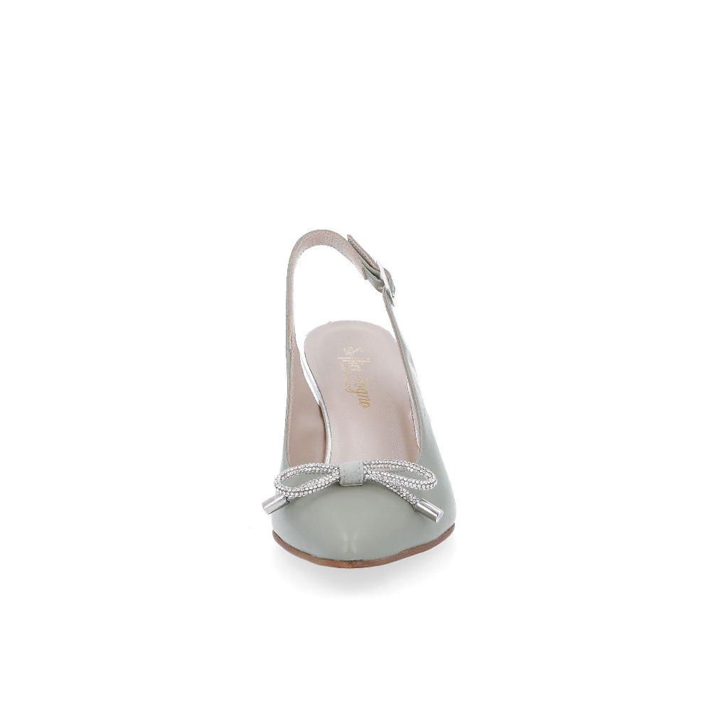 QVC Soffice Sogno Décolleté In Pelle Con Fiocchetto Tacco 7 5cm
