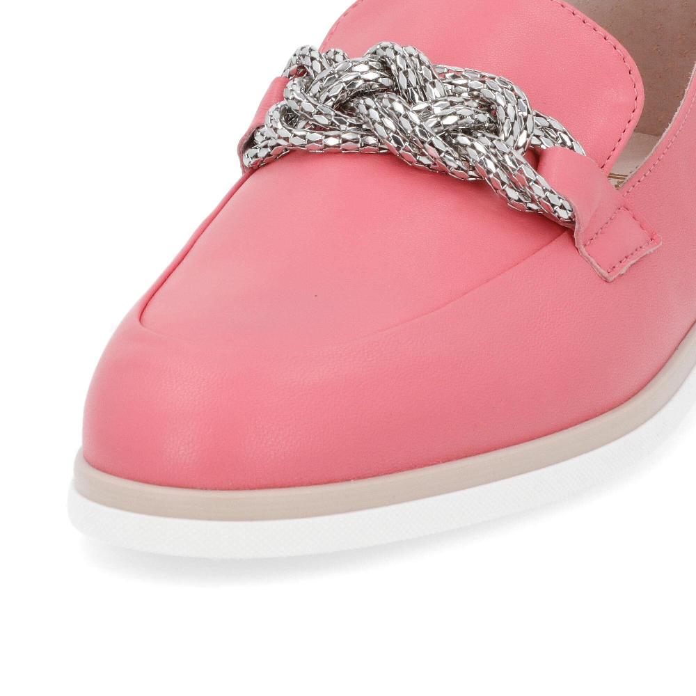 QVC Soffice Sogno Mocassini In Pelle Con Catena Tacco 2 Cm