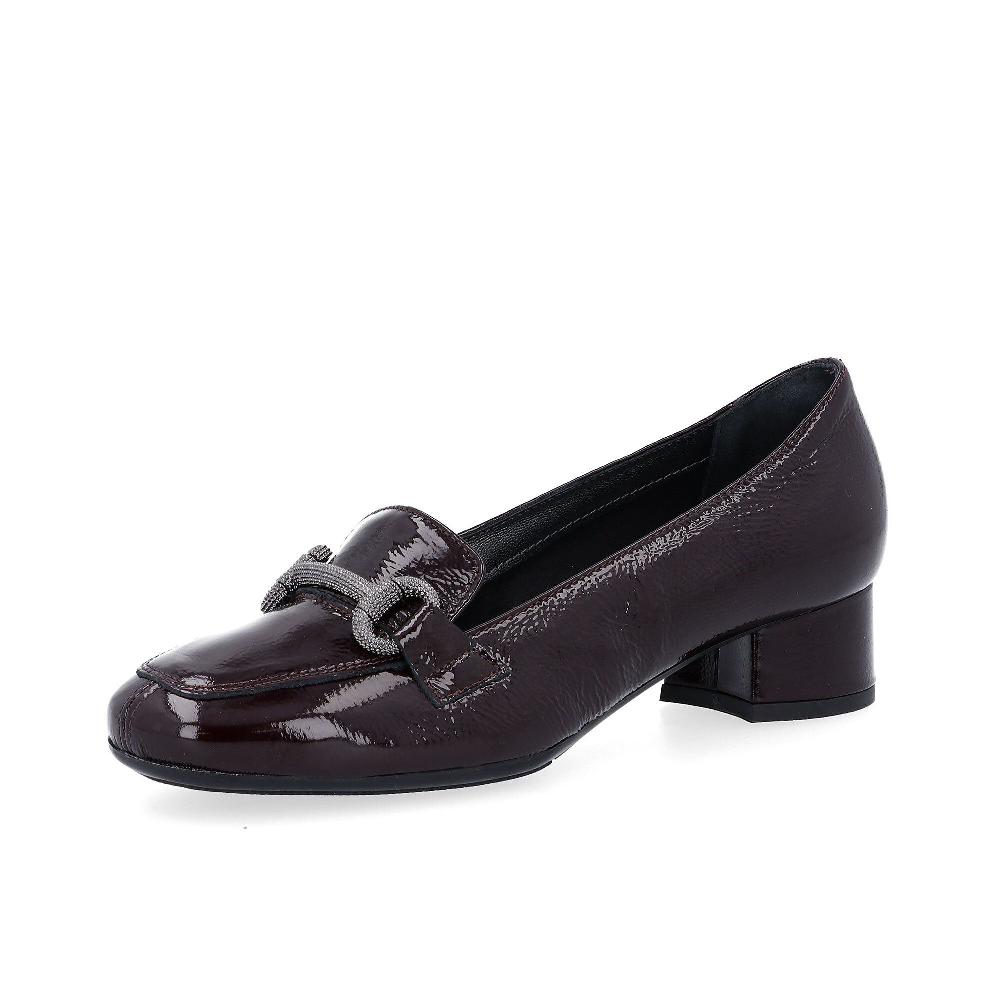 QVC Soffice Sogno Mocassini in pelle con morsetto tacco 5 cm