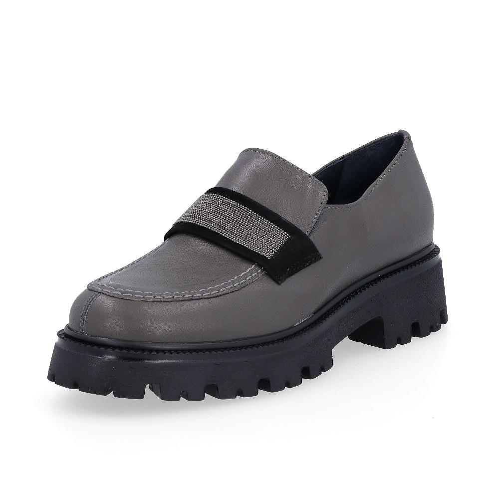 QVC Soffice Sogno Mocassini in pelle con tacco 5 cm