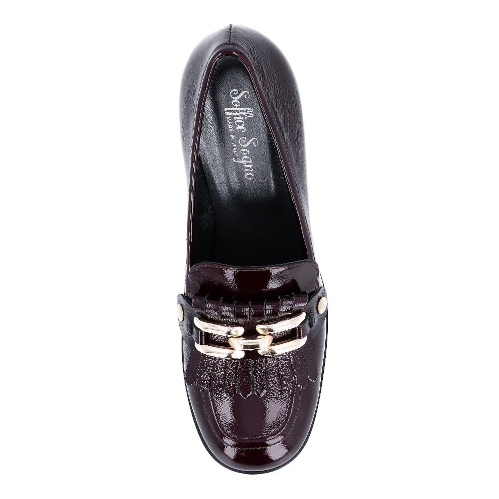 QVC Soffice Sogno Mocassini In Pelle Con Tacco Morsetto E Frangetta