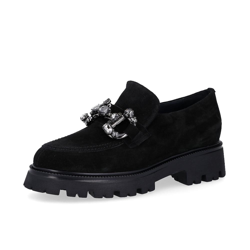 QVC Soffice Sogno Mocassini in pelle scamosciata con morsetto