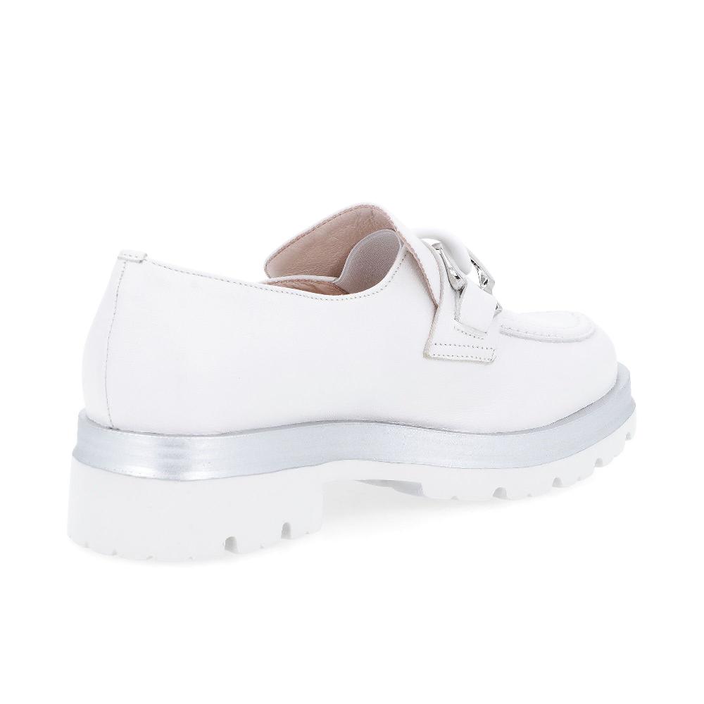QVC Soffice Sogno Mocassino In Pelle Decorazione Catena Tacco 4 Cm