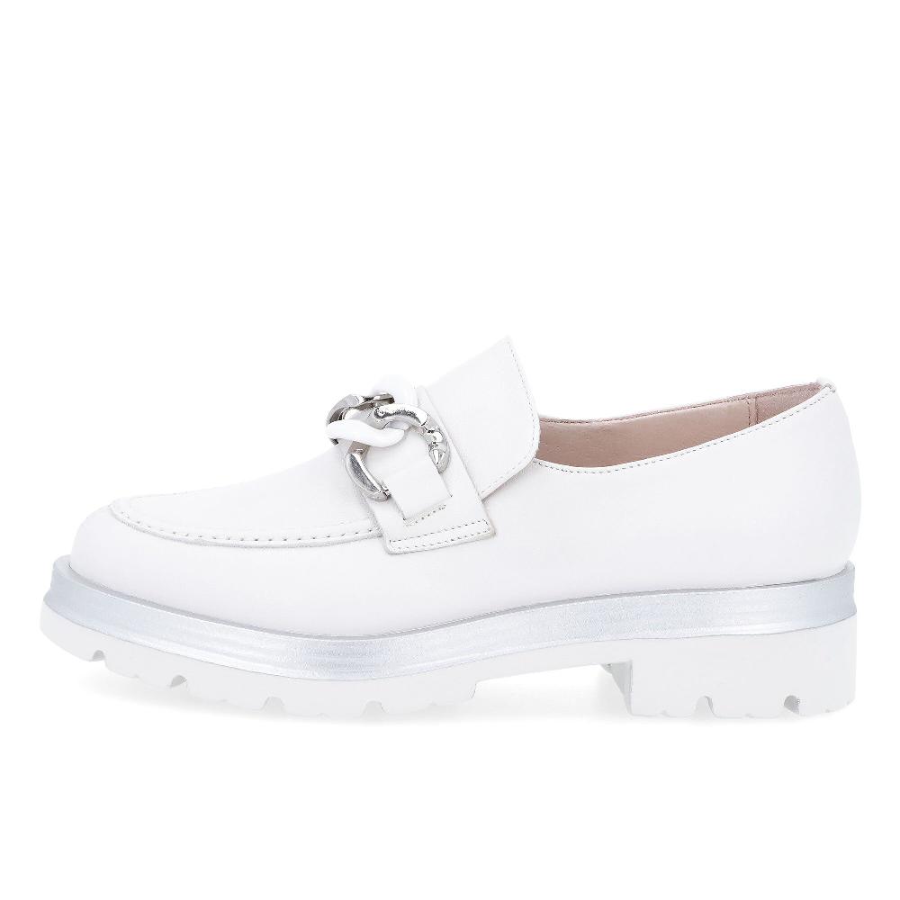 QVC Soffice Sogno Mocassino In Pelle Decorazione Catena Tacco 4 Cm