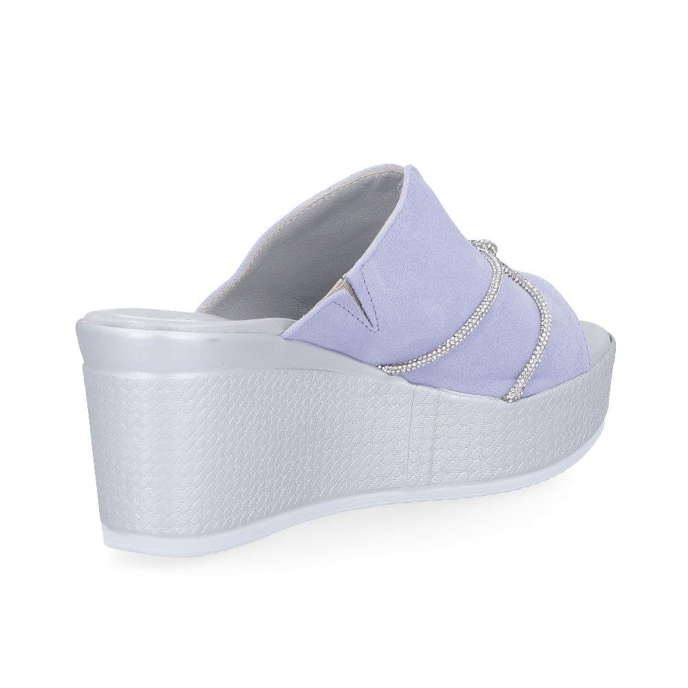 QVC Soffice Sogno Sabot In Pelle Scamosciata Con Cordoncino Strass