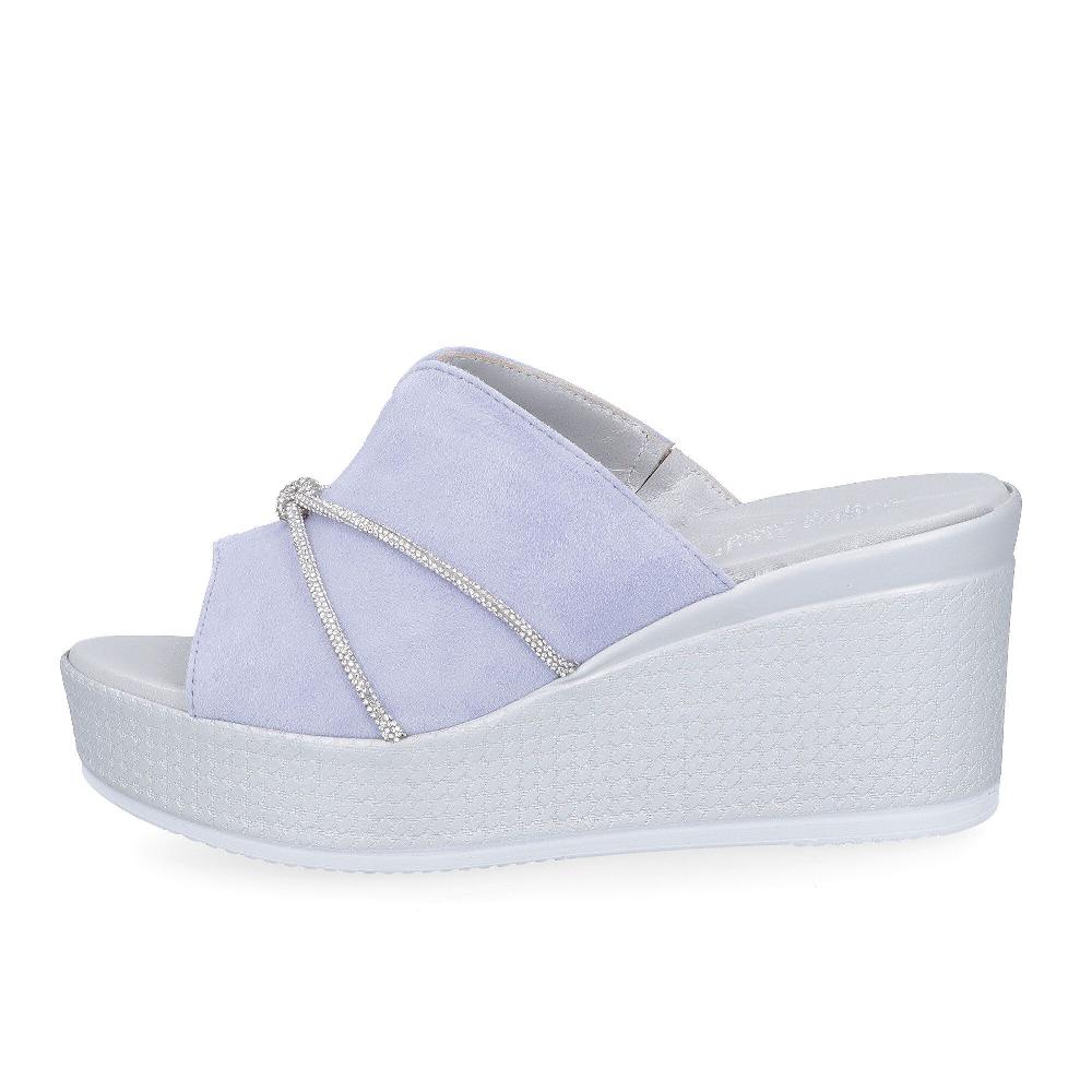 QVC Soffice Sogno Sabot In Pelle Scamosciata Con Cordoncino Strass