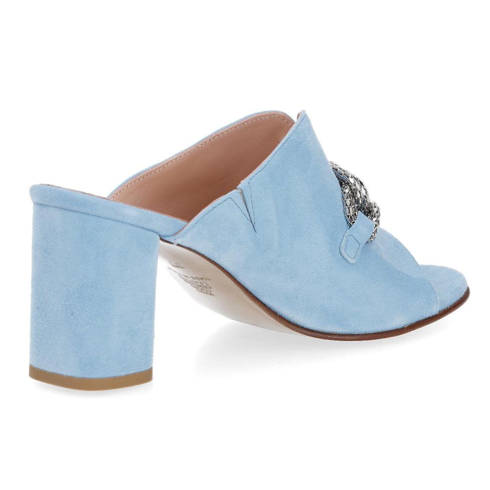 QVC Soffice Sogno Sabot Spuntati In Pelle Scamosciata Tacco 7 5 Cm