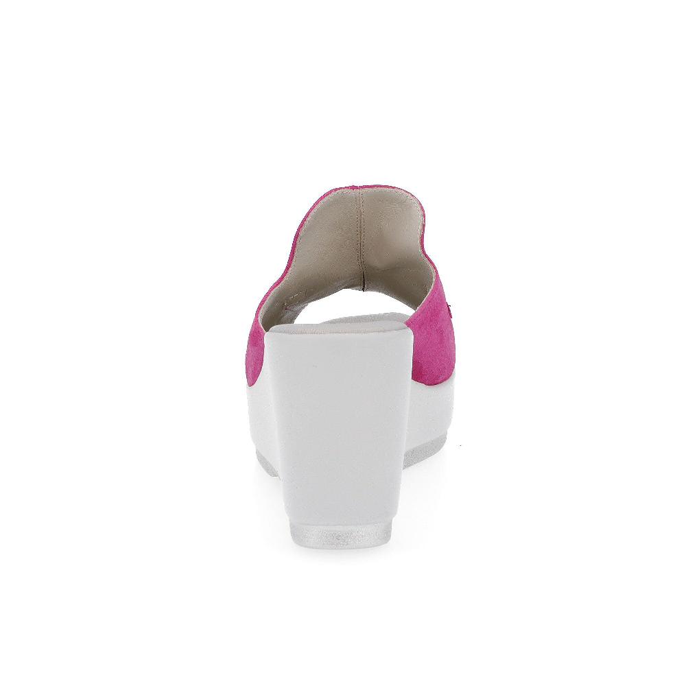 QVC Soffice Sogno Sabot Spuntati In Pelle Scamosciata Con Zeppa 8 5 Cm