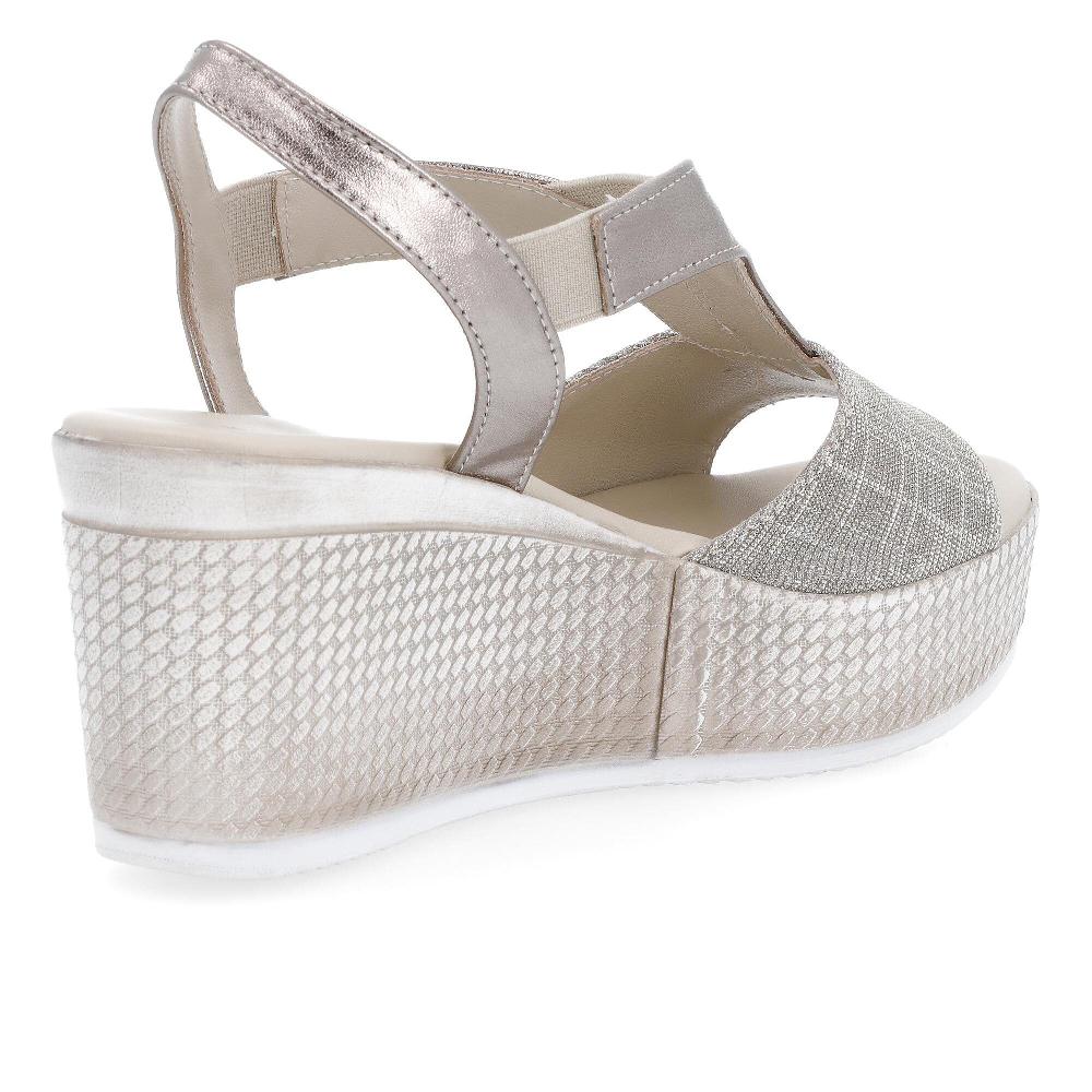 QVC Soffice Sogno Sandali Glitterati Con Zeppa 8 Cm