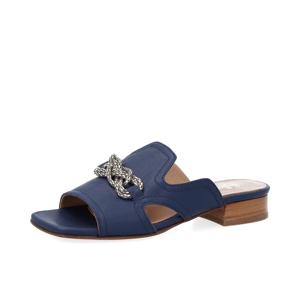 QVC Soffice Sogno Sandali in pelle con accessorio tacco 3 cm