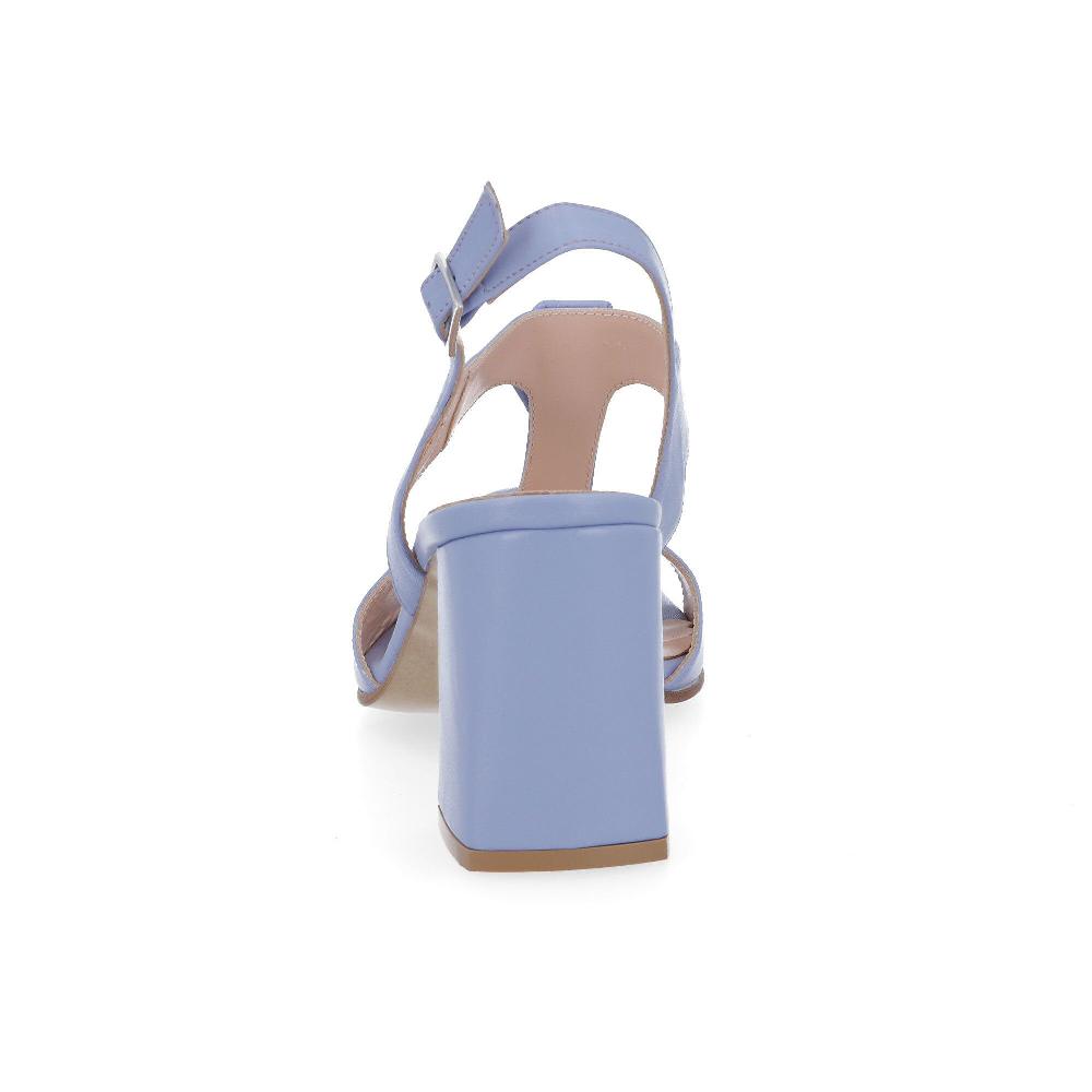 QVC Soffice Sogno Sandali In Pelle Con Bottoni Tacco 8 Cm