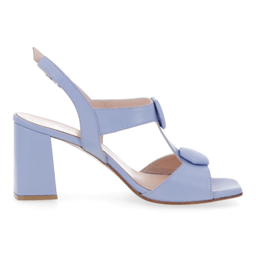 QVC Soffice Sogno Sandali In Pelle Con Bottoni Tacco 8 Cm