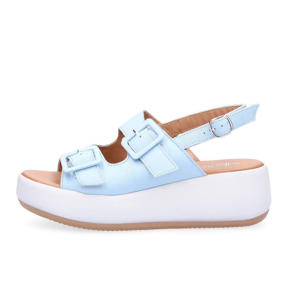 QVC Soffice Sogno Sandali In Pelle Con Fasce Regolabili E Maxi Fibbie