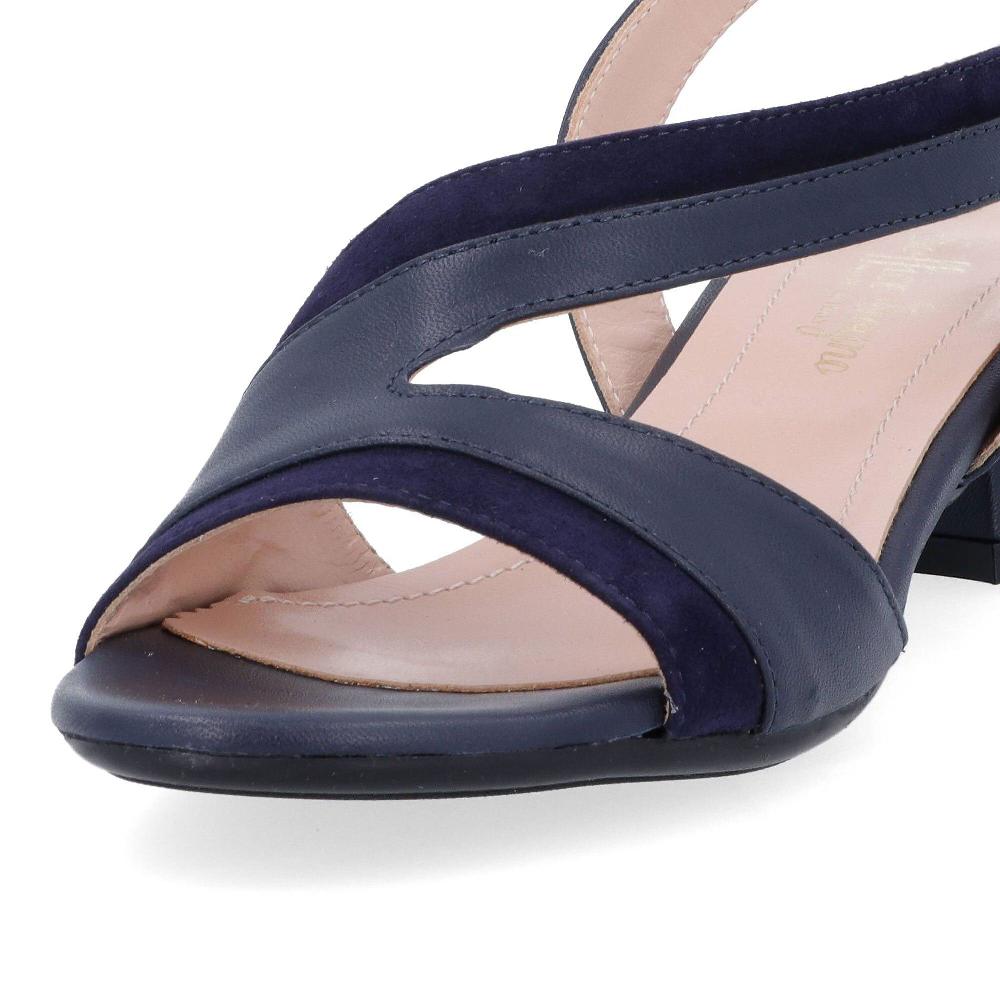 QVC Soffice Sogno Sandali In Pelle Inserto Scamosciato E Tacco 4 Cm