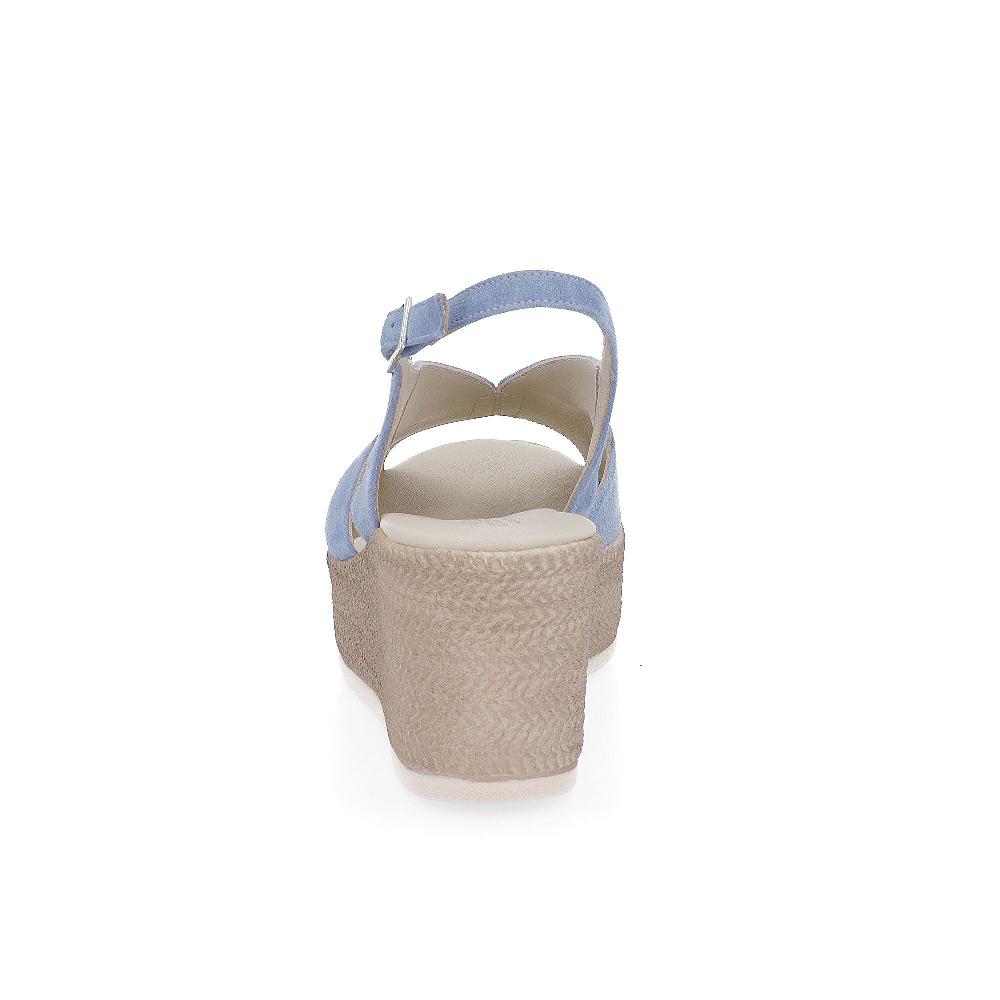 QVC Soffice Sogno Sandali In Pelle Scamosciata Con Zeppa 7 Cm