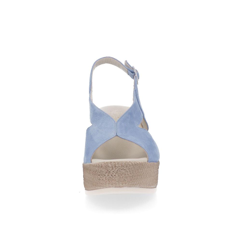QVC Soffice Sogno Sandali In Pelle Scamosciata Con Zeppa 7 Cm