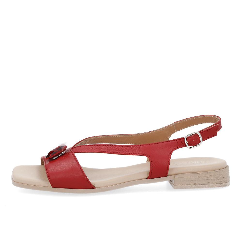 QVC Soffice Sogno Sandalo In Pelle Dettaglio Gioiello Tacco 2 5 Cm