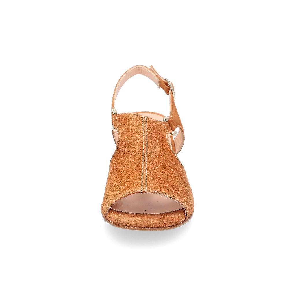 QVC Soffice Sogno Sandalo In Pelle Scamosciata Con Tacco 6 Cm