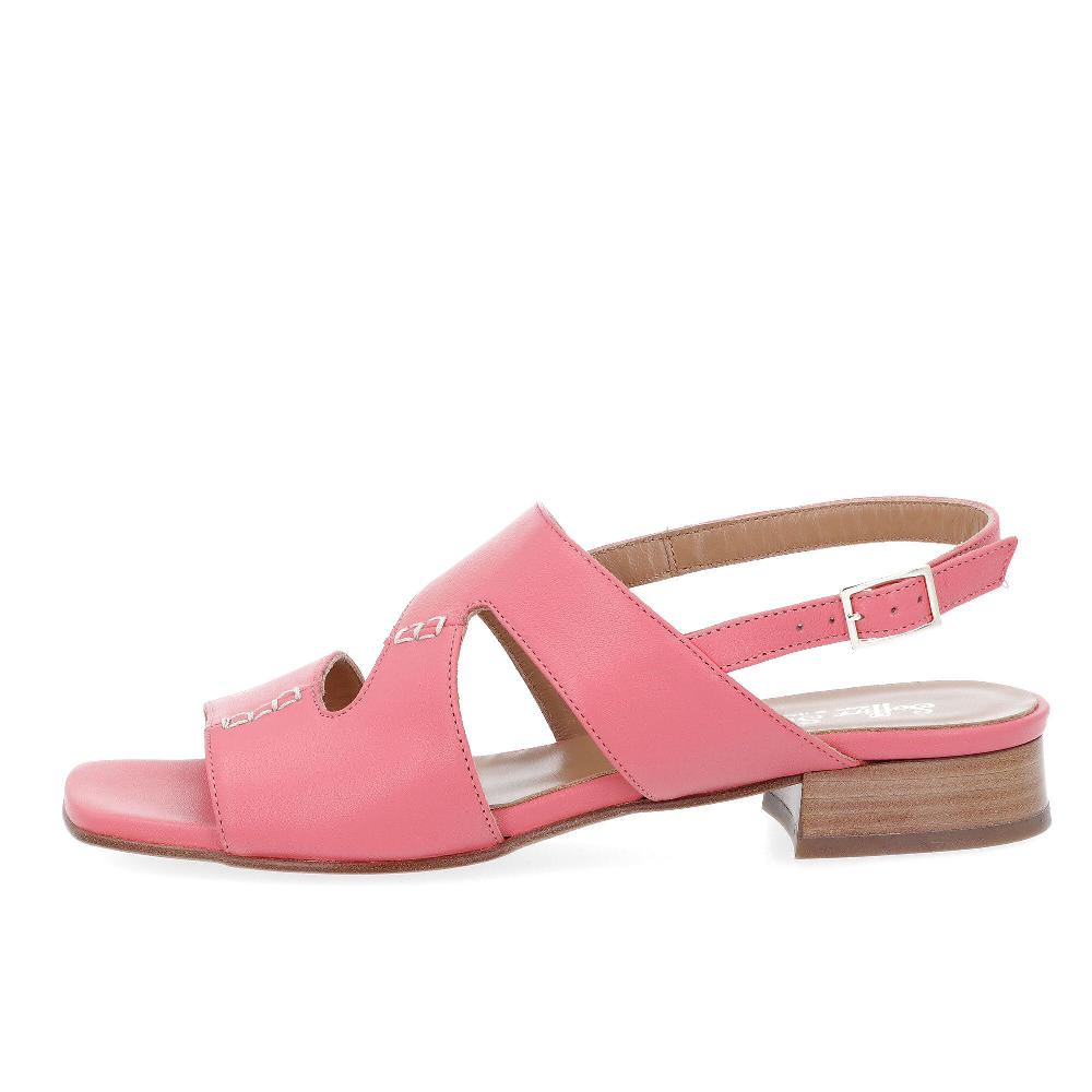 QVC Soffice Sogno Sandalo Spuntati In Pelle Fascia Con Intagli Sui Lati