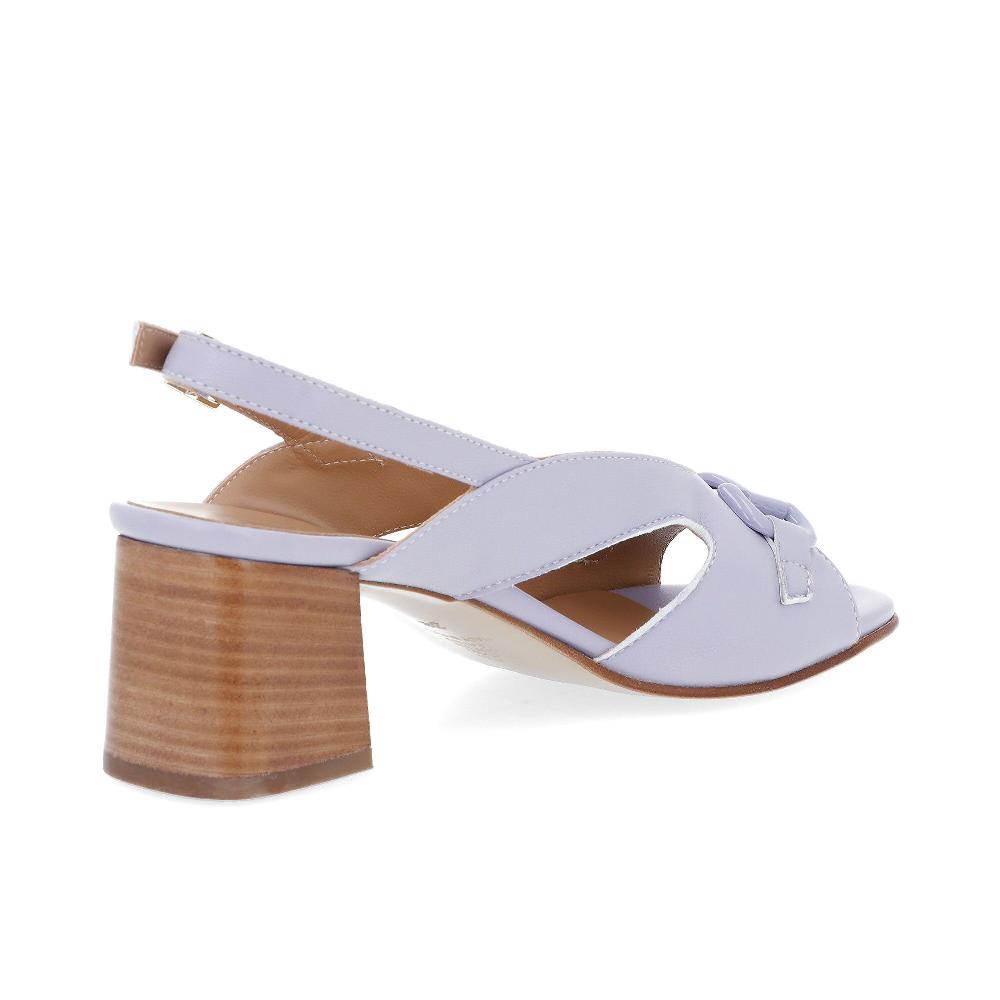 QVC Soffice Sogno Sandalo Spuntato In Pelle Con Morsetto Tacco 6 5 Cm