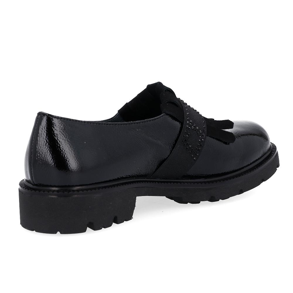 QVC Soffice Sogno Scarpe In Pelle Effetto Vernice Con Frange E Borchie
