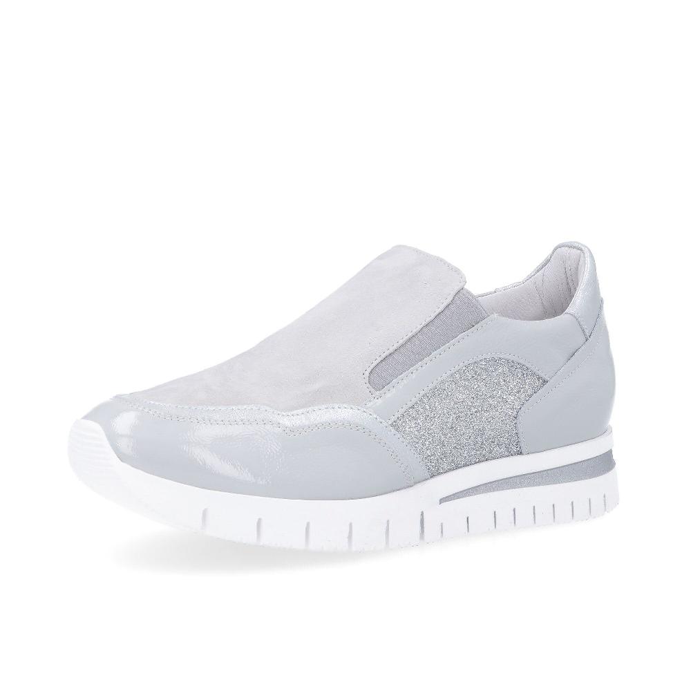 QVC Soffice Sogno Slip on in pelle inserti elastici zeppa 3cm