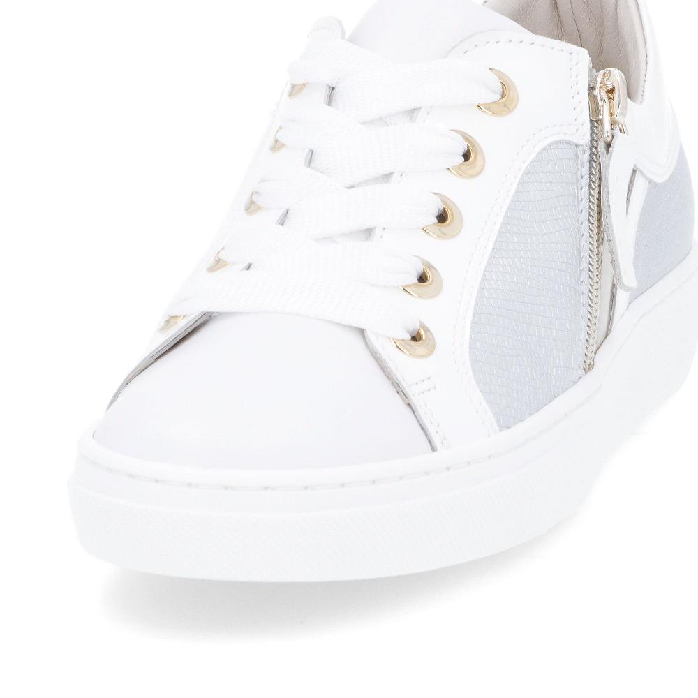 QVC Soffice Sogno Sneaker Stringata Con Tomaia In Pelle E Zip Sul Lato