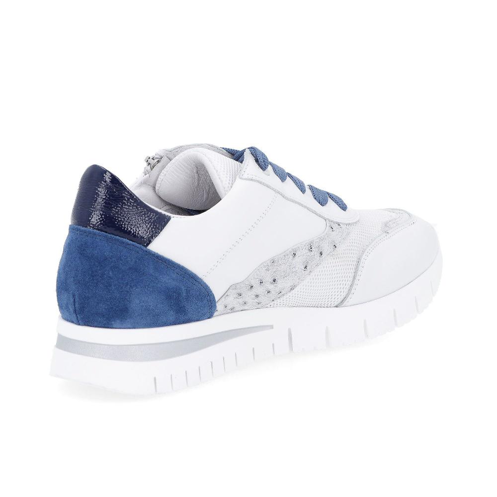 QVC Soffice Sogno Sneakers Stringate In Pelle Con Zip Sul Fianco E Tacco 3 Cm