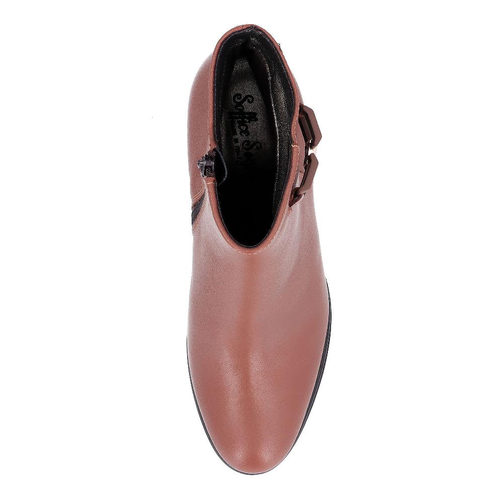 QVC Soffice Sogno Stivaletti In Pelle Con Tacco 5 Cm