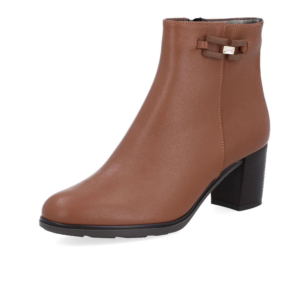 QVC Soffice Sogno Stivaletti in pelle con tacco 5 cm