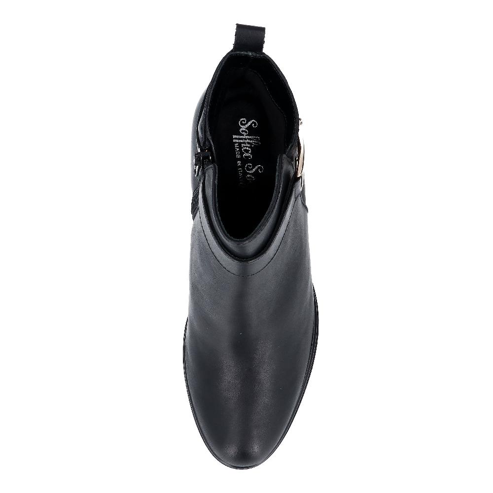 QVC Soffice Sogno Tronchetti In Pelle Con Fibbia Ornamentale