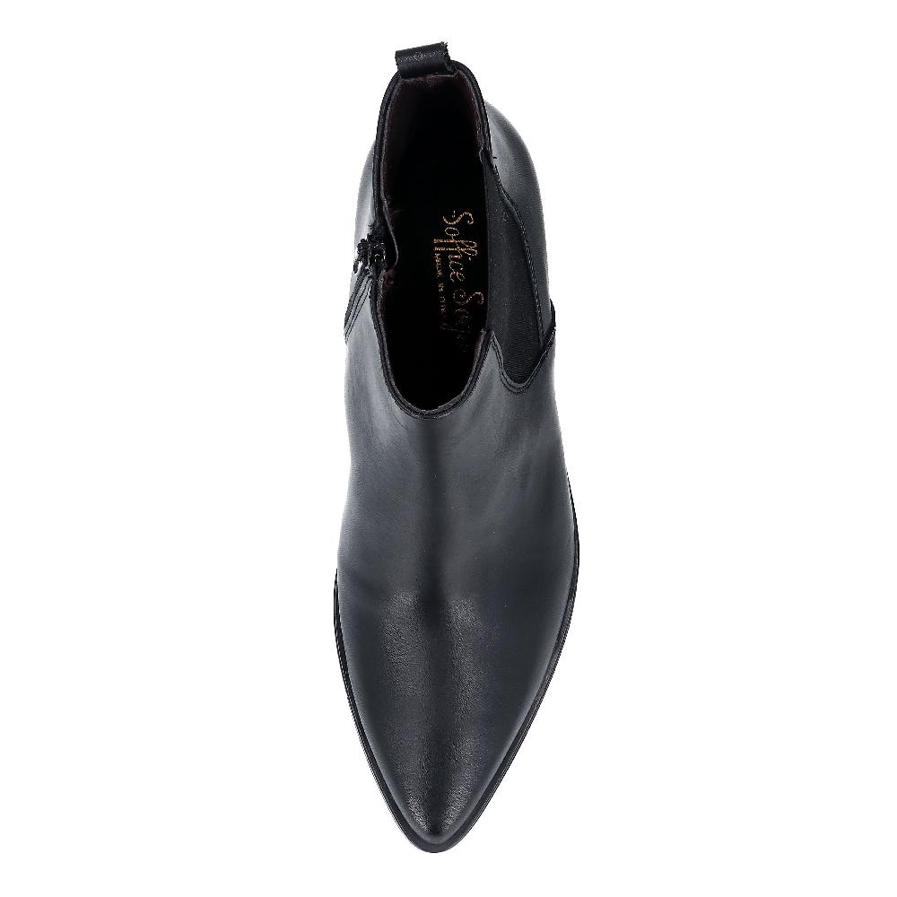 QVC Soffice Sogno Tronchetti Texani In Pelle Con Elastico E Tacco 5 Cm