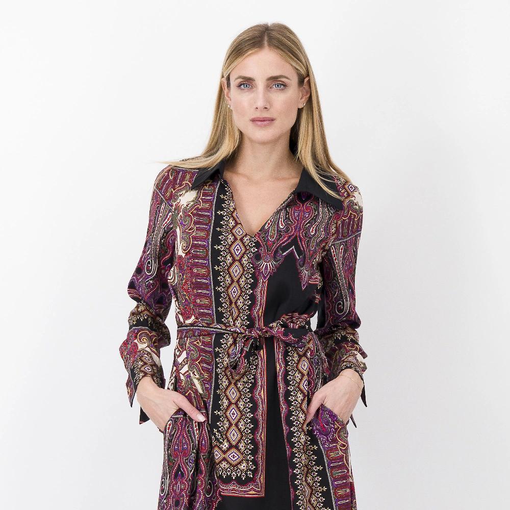 QVC SottoMarino Abito Fantasia Con Collo In Contrasto