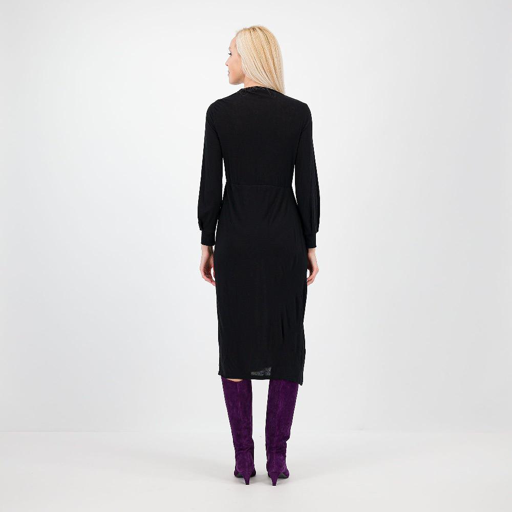 QVC SottoMarino Abito In Maglia Di Viscosa E Lana Con Pieghe