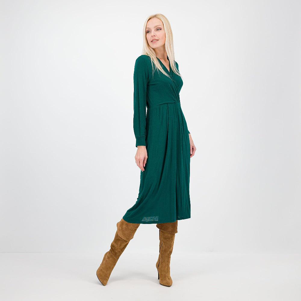QVC SottoMarino Abito in maglia di viscosa e lana con pieghe