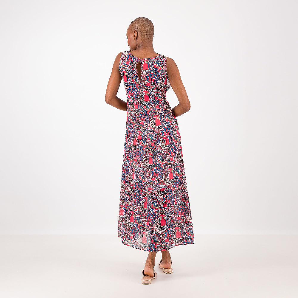 QVC SottoMarino Abito Maxi Smanicato In Cotone Fantasia