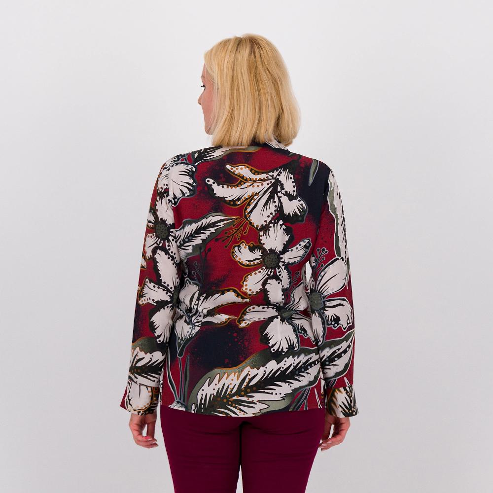 QVC SottoMarino Camicia A Maniche Lunghe In Viscosa Fantasia
