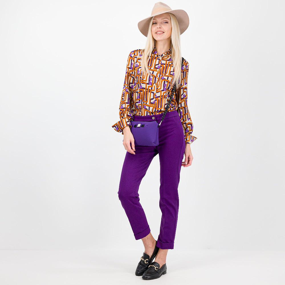 QVC SottoMarino Camicia Fantasia In Viscosa Fluida Collo A Scialle