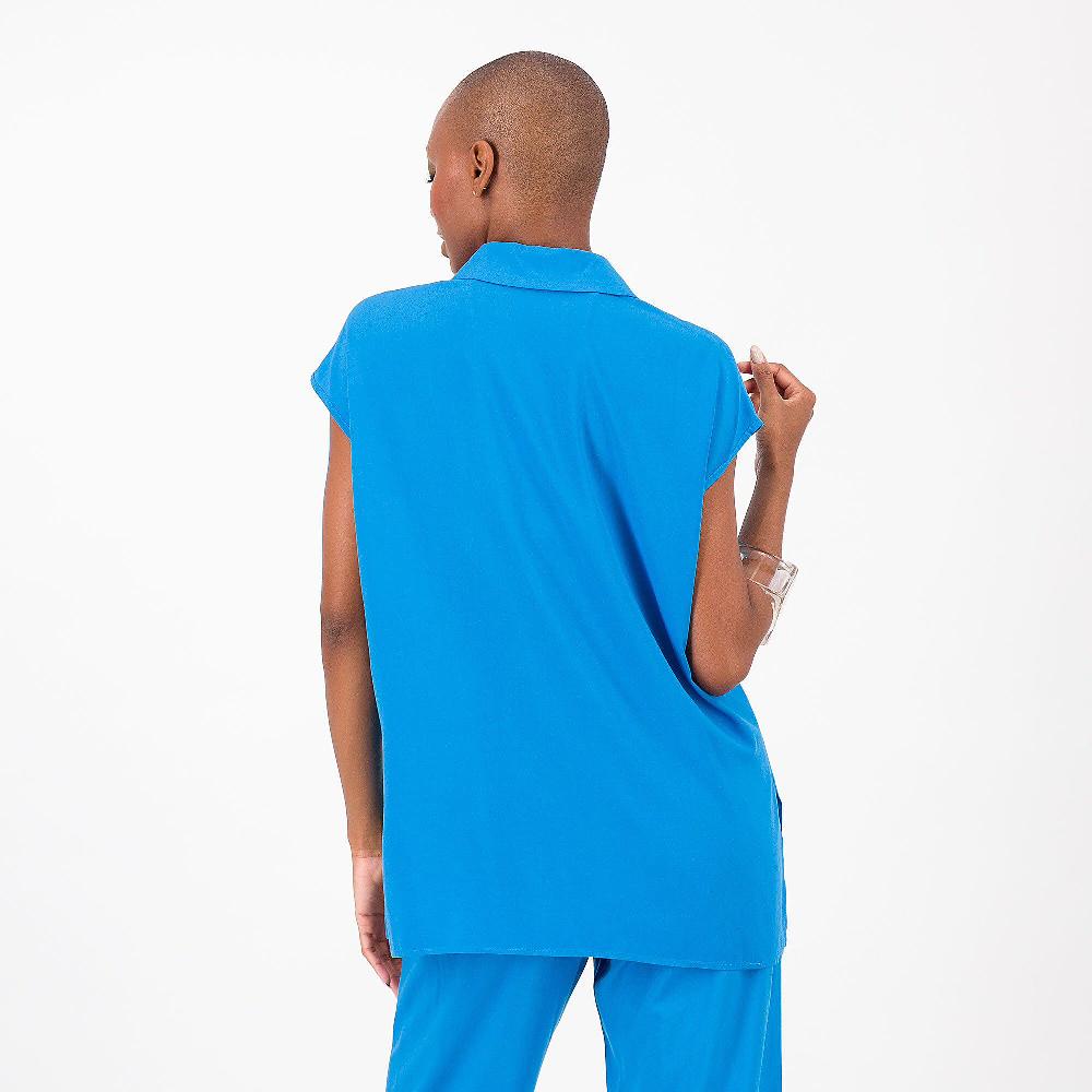 QVC SottoMarino Camicia Smanicata In Mussola Di Viscosa