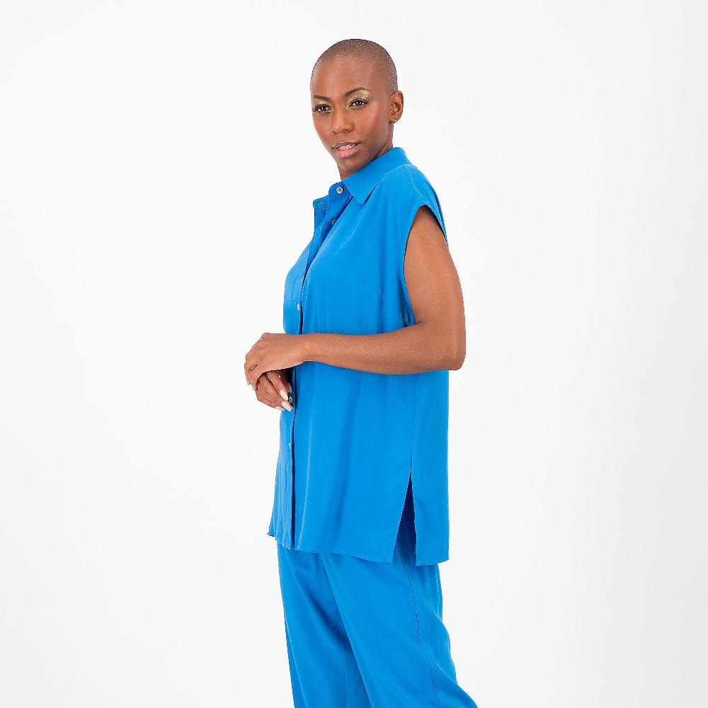 QVC SottoMarino Camicia Smanicata In Mussola Di Viscosa