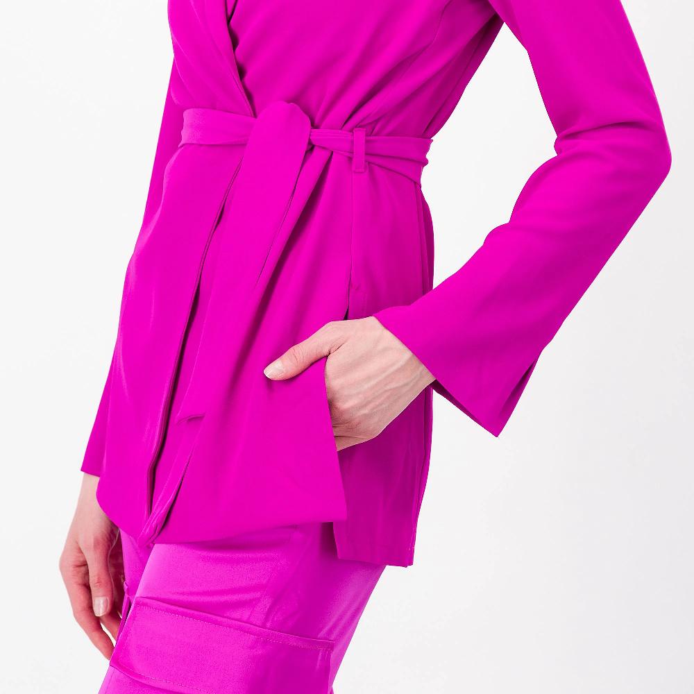 QVC SottoMarino Giacca In Tessuto Fluido Con Collo A Scialle Made In Italy