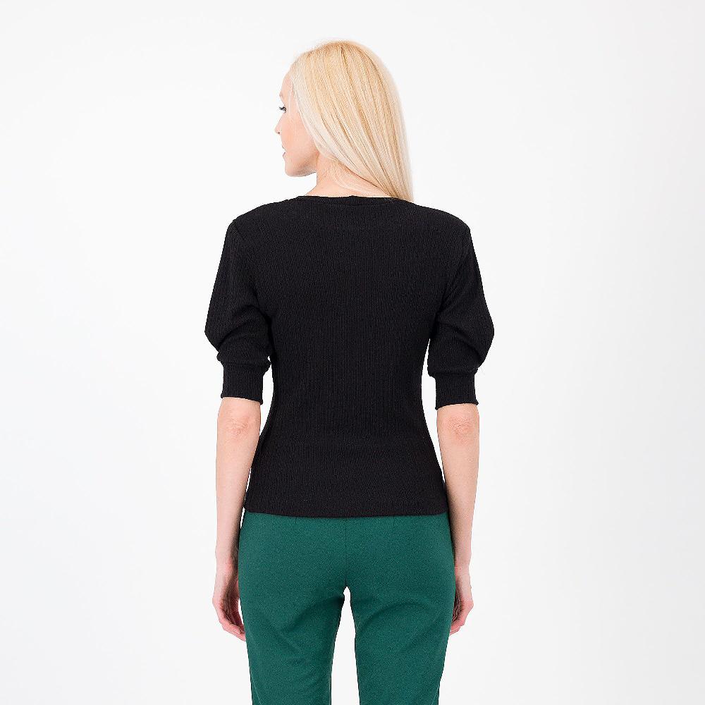 QVC SottoMarino Maglia A Coste In Misto Viscosa Manica Al Gomito Made In Italy